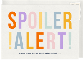 'Spoiler Alert' Gender Reveal Announcement