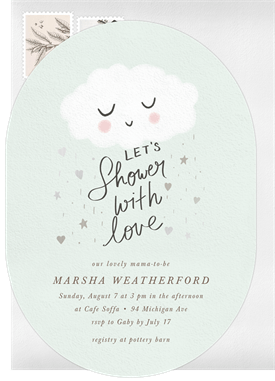 'Shower With Love' Baby Shower Invitation