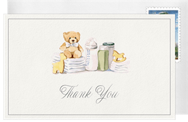 'Timeless Baby Essentials' Baby Shower Thank You Note