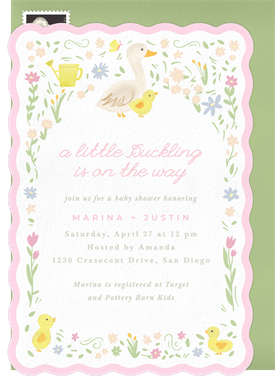 'Little Duckling' Baby Shower Invitation