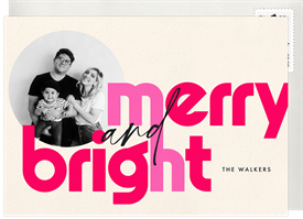 'Bold Merry Bright' Holiday Greetings Card