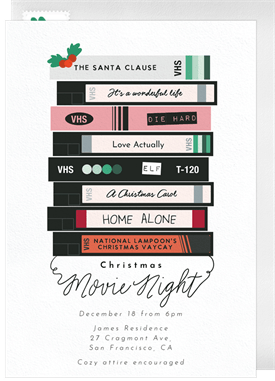 'Just The Classics' Christmas Party Invitation