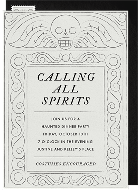 'Spooky Gravestone' Halloween Invitation