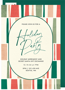 'Festive Hues' Holiday Party Invitation