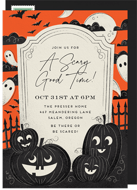 'Scary Good Time' Halloween Invitation