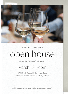 'Classic Simplicity' Open House Invitation