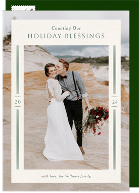 'Elegant Frame' Holiday Greetings Card