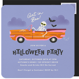 'Get in Boo!' Halloween Invitation