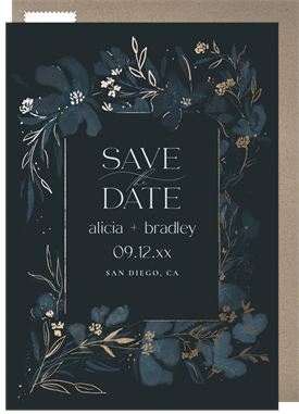 'Ethereal Florals' Wedding Save the Date