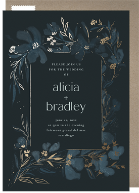 'Ethereal Florals' Wedding Invitation