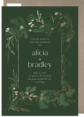 'Ethereal Florals' Wedding Invitation