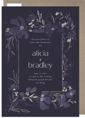 'Ethereal Florals' Wedding Invitation