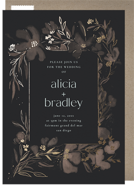 'Ethereal Florals' Wedding Invitation