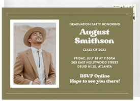 'Simple Snapshot' Graduation Invitation