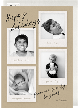 'Family Album' Holiday Greetings Card