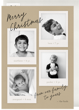 'Family Album' Christmas Greetings Card