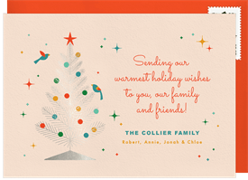 'Aluminum Tree' Holiday Greetings Card