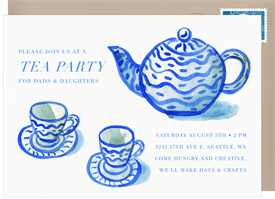 'Tea Time' Tea Party Invitation