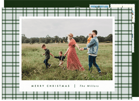 'Simple Plaid' Christmas Greetings Card