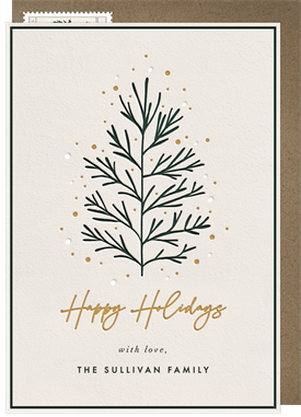 'Earthy Tree' Holiday Greetings Card