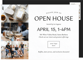 'Clean and Modern' Open House Invitation