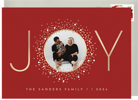 'Sparkly Joy' Holiday Greetings Card