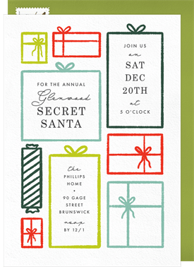 'Gifts of the Season' Holiday Party Invitation