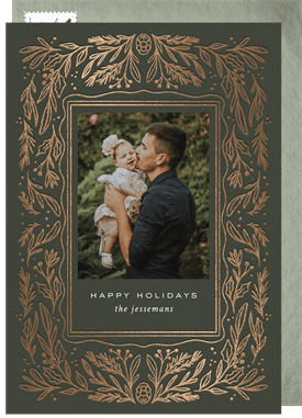 'Spruce Frame' Holiday Greetings Card