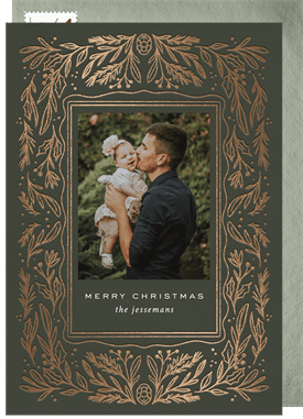 'Spruce Frame' Christmas Greetings Card