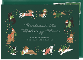 'Unleash the Cheer' Holiday Greetings Card