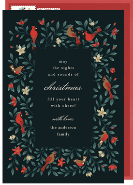 'Birdsong' Christmas Greetings Card