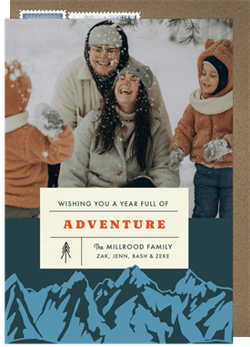 'Full of Adventure' New Year's Greeting Card