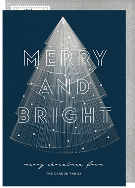 'Luminous Tree' Christmas Greetings Card