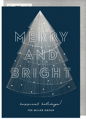 'Luminous Tree' Business Holiday Greetings Card