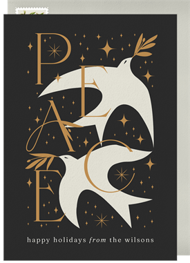 'Pair of Doves' Holiday Greetings Card