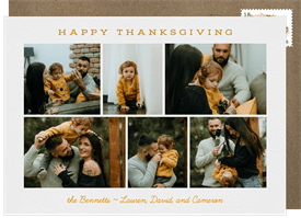 'Happy Collage' Thanksgiving Card