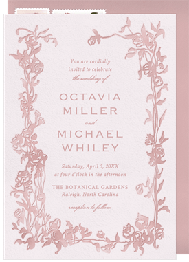 'Pressed Garden' Wedding Invitation