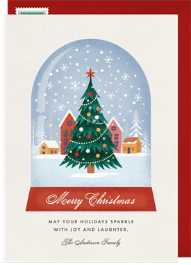 'Adorable Snowglobe' Christmas Greetings Card