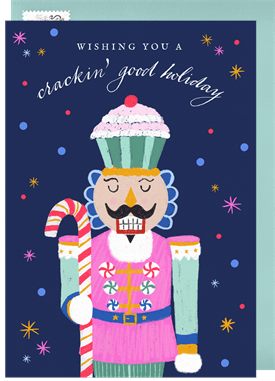 'Sweet Nutcracker' Holiday Greetings Card