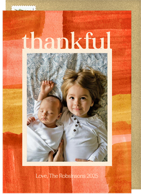 'Heartfelt Thankful' Thanksgiving Card