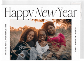 'New Year Edit' New Year's Greeting Card