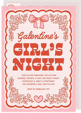 'Darling Doodles' Valentine's Day Invitation