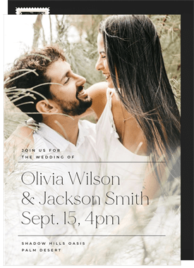 'Minimalistic Type' Wedding Save the Date