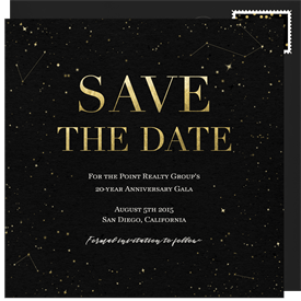'Galaxy Gala' Gala Save the Date