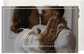 'Photo Focus' Wedding Thank You Note