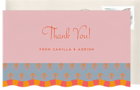 'Maximalist Mixed Patterns' Wedding Thank You Note