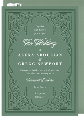 'Romantic Storybook' Wedding Invitation