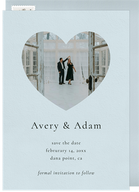 'Simple Heart Frame' Wedding Save the Date