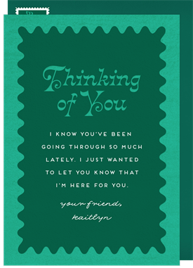 'Thoughtful Waves' Thinking of You Card