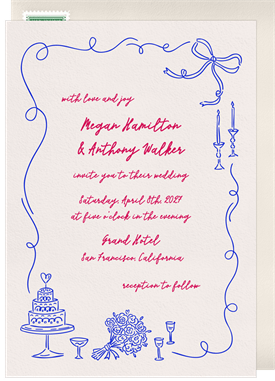 'Touch of Whimsy' Wedding Invitation